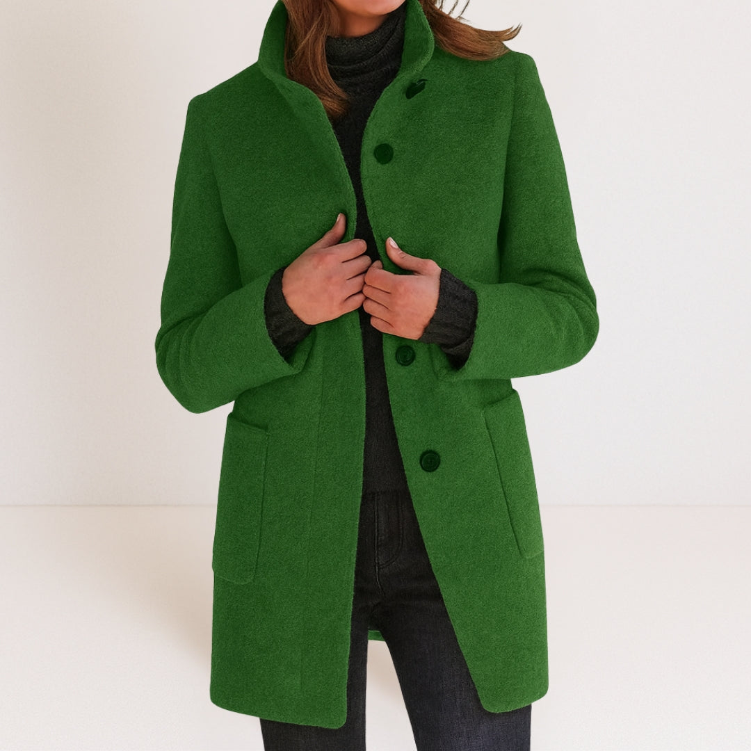 Charlotte Luxe™ | Refined Button-Up Coat