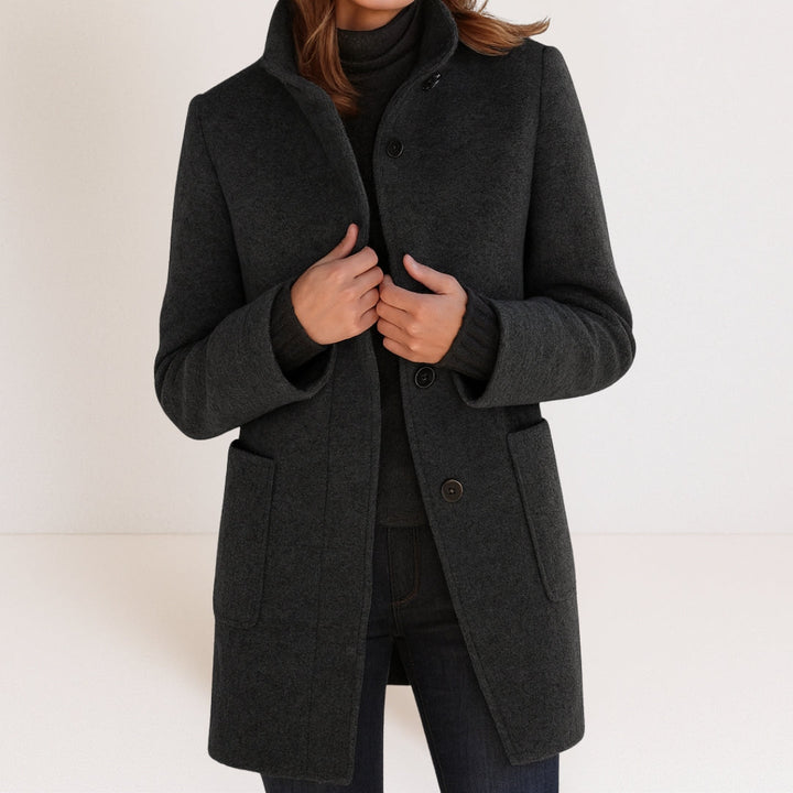 Charlotte Luxe™ | Refined Button-Up Coat