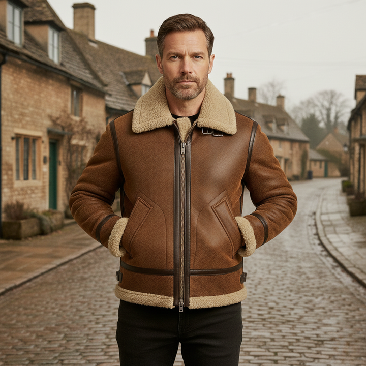 Harrison | Classic Pilot Jacket with Fleece Lining