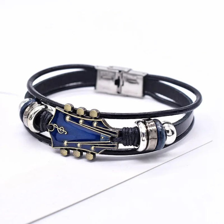 Guitar Leather Bracelet