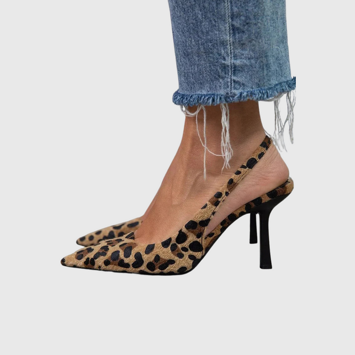 Seda - Leopard Slingback Heels