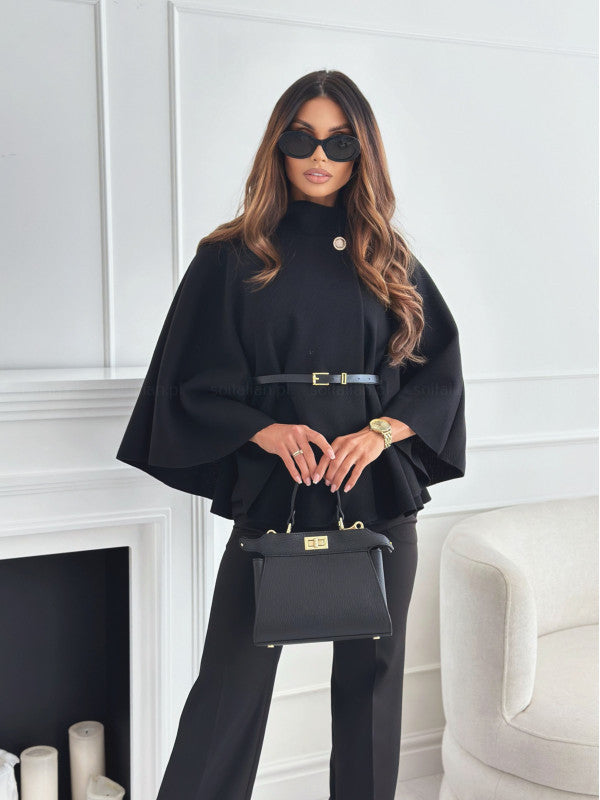 Lea Luxe™ | Elegant Butterfly Cape Jacket