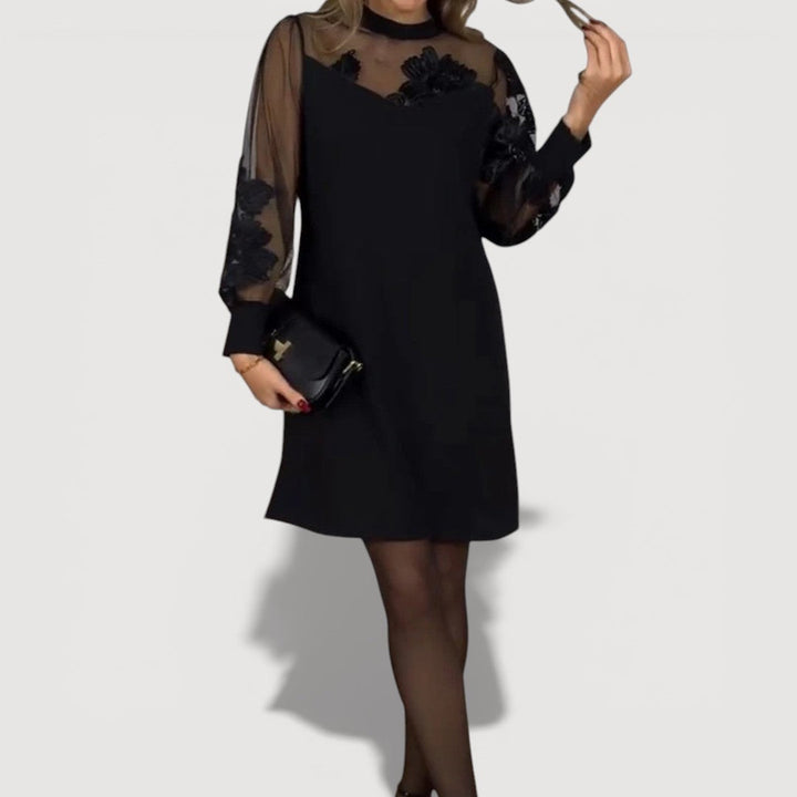 MAELIN – SHEEER FLORAL DRESS