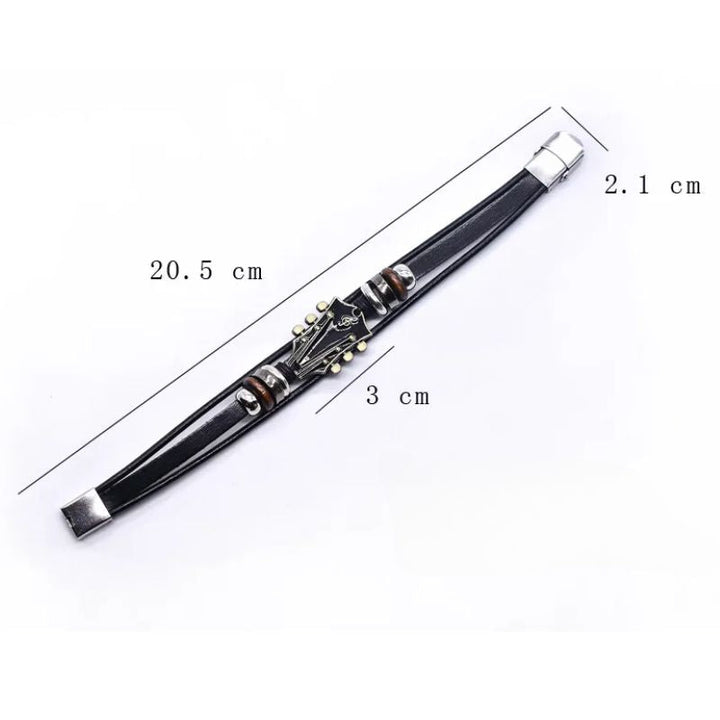 Guitar Leather Bracelet