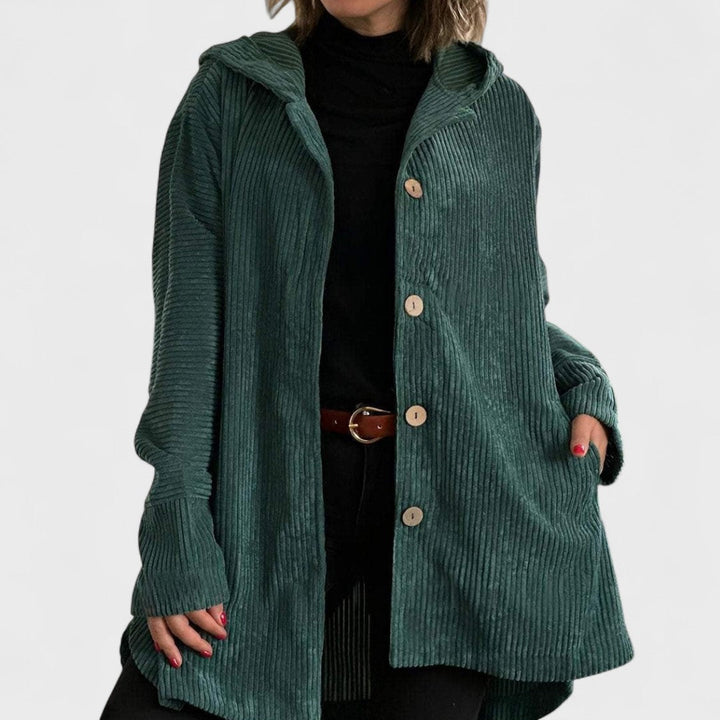 Cordia Luxe™ | Hooded Button Coat