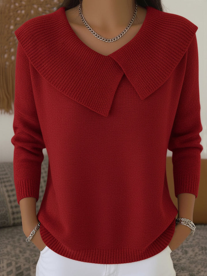Lucy | Warm Knit with Soft Collar