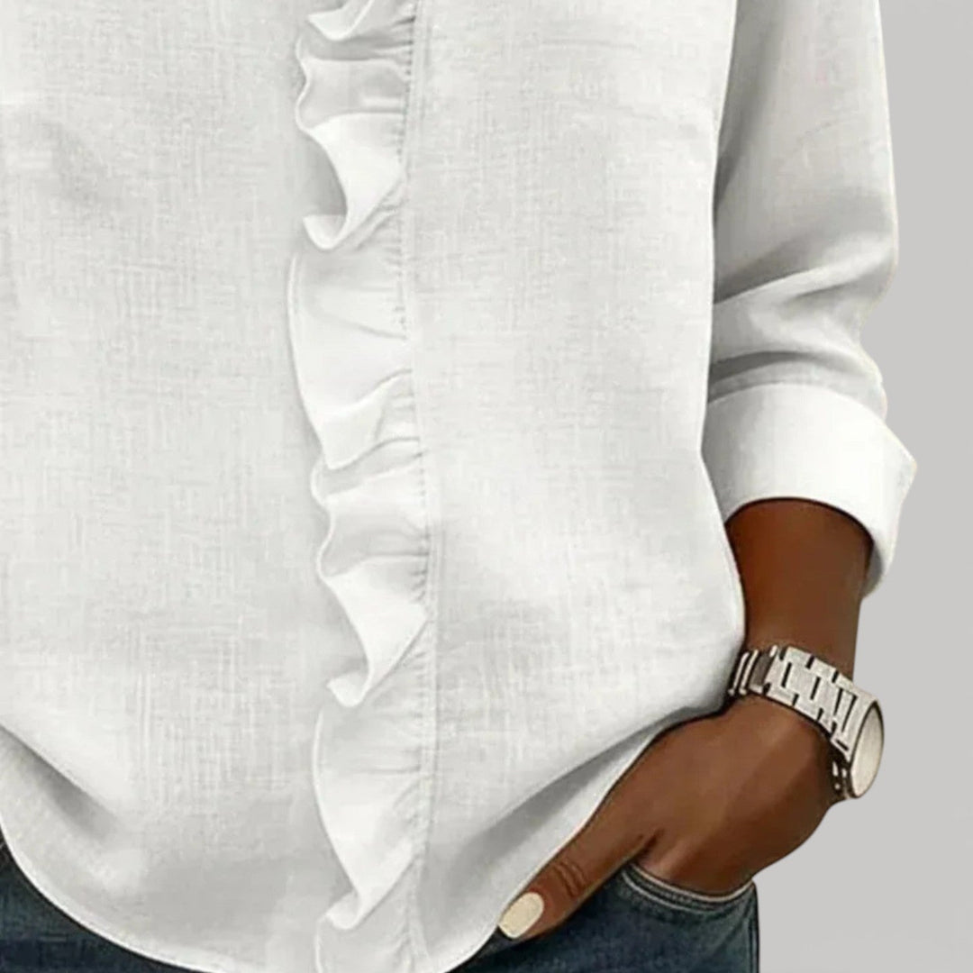 CRISTINE –  RUFFLED BLOUSE