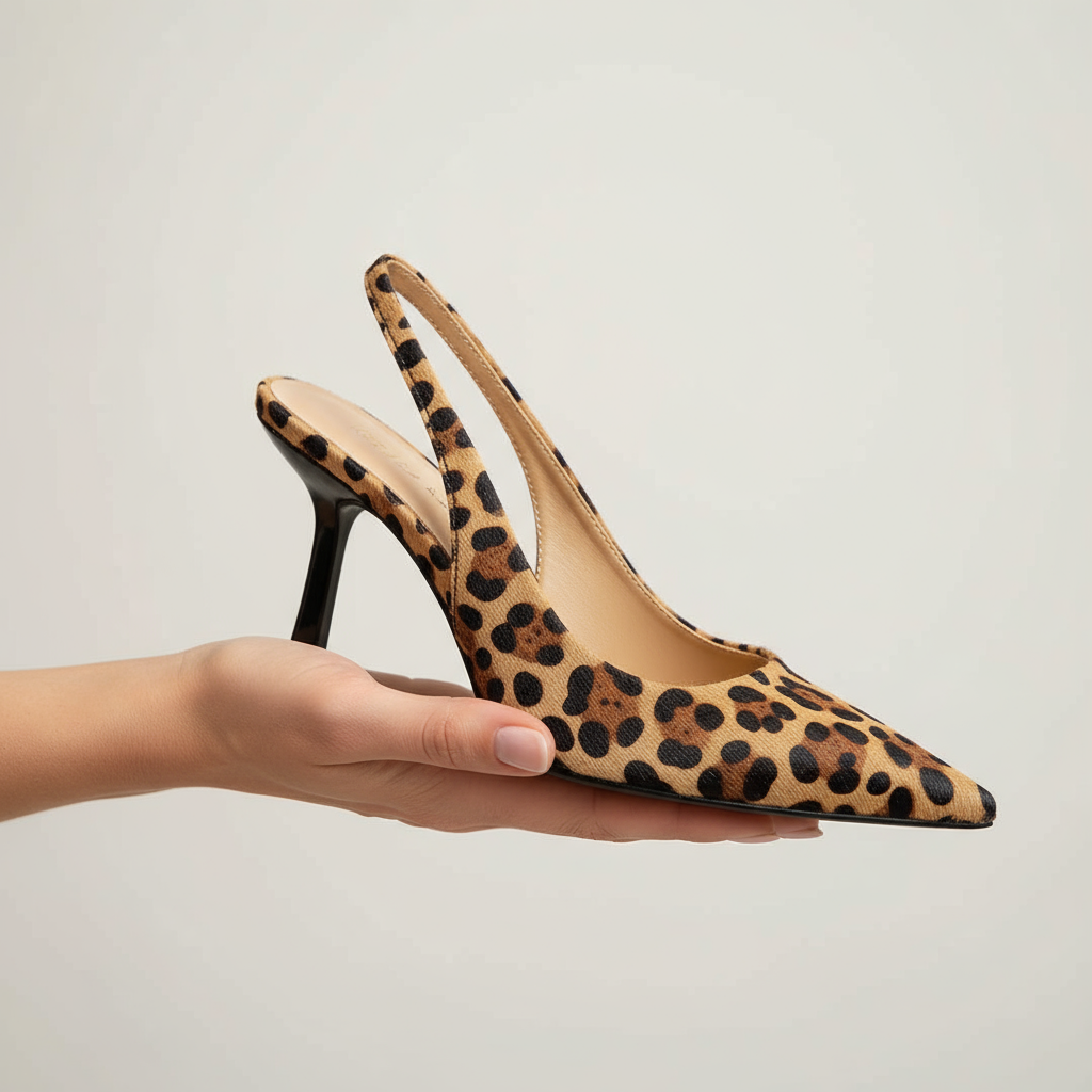 Seda - Leopard Slingback Heels