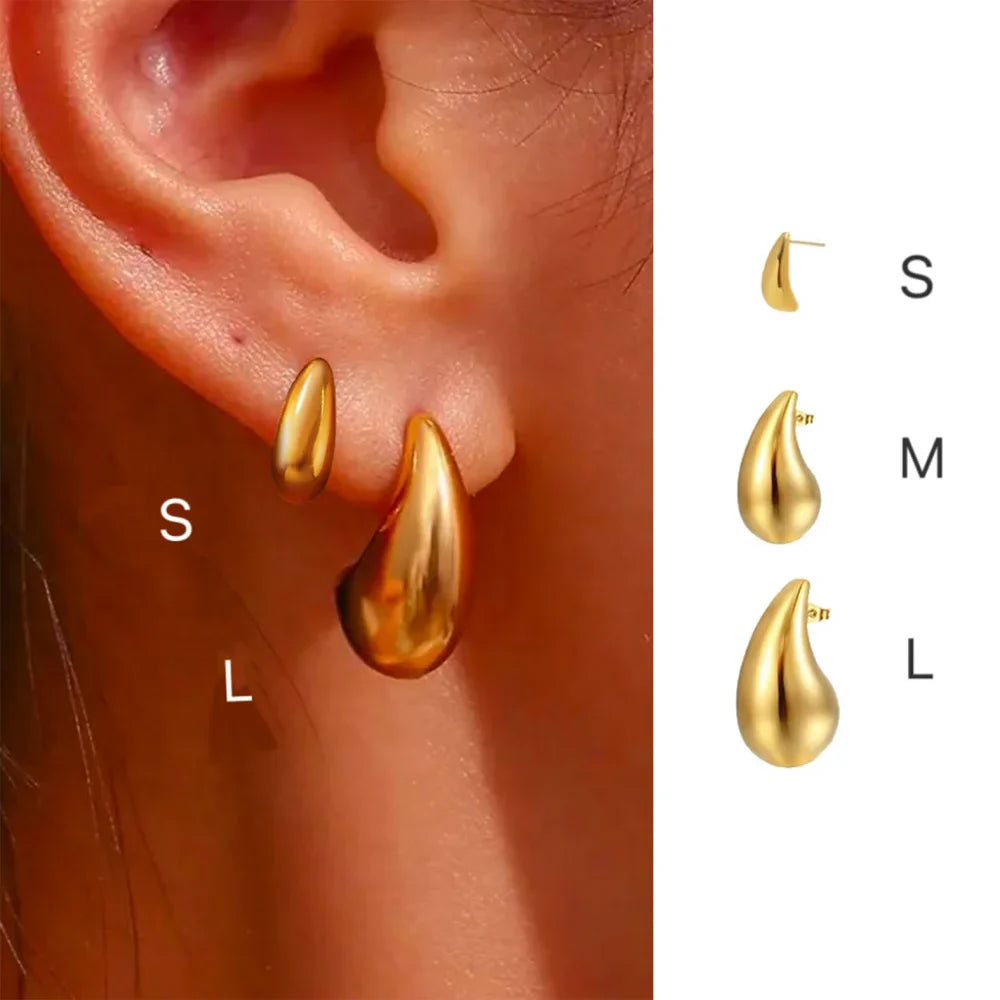 LAUREL – GOLD-PLATED WATER DROPS