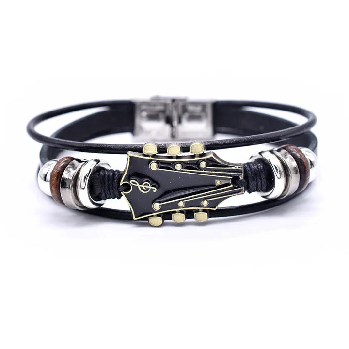 Guitar Leather Bracelet