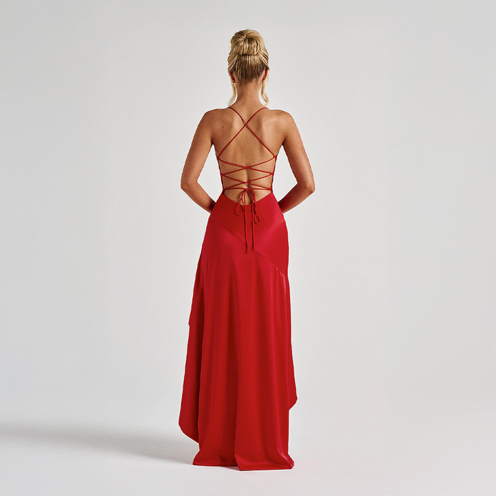 Aveline™ | Draped Silk Dress
