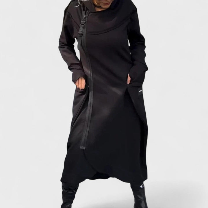 Maren Luxe™ | Long Zip Hooded Coat