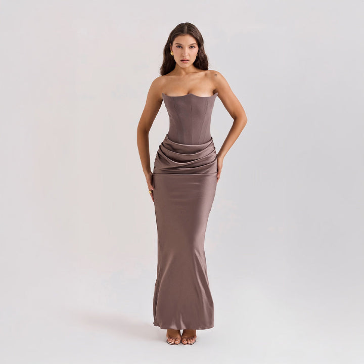 Elena™ | Satin Evening Dress