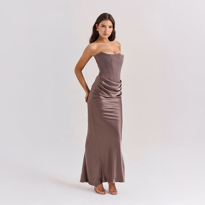 Elena™ | Satin Evening Dress