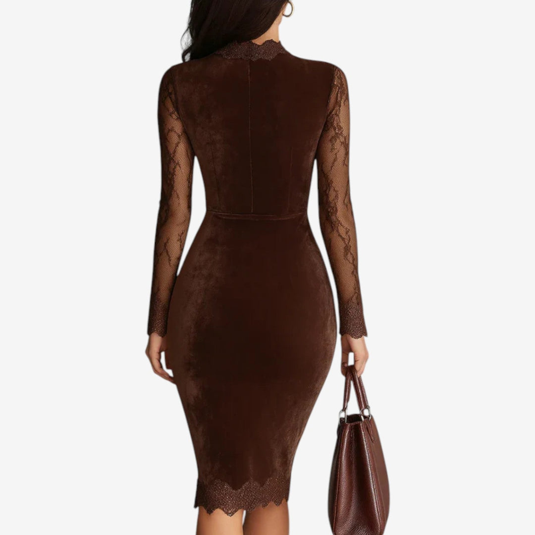 MADELYN | Velvet Midi Dress