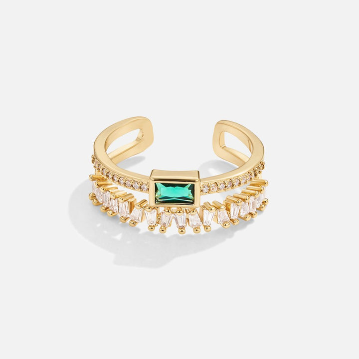 CRYSTELLE – CRYSTAL LAYERED RING