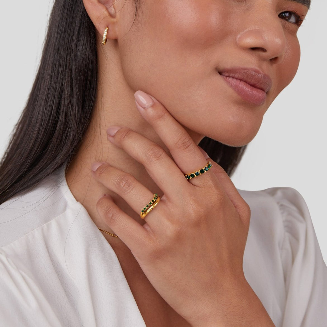 MARY – EMERALD GREEN RING